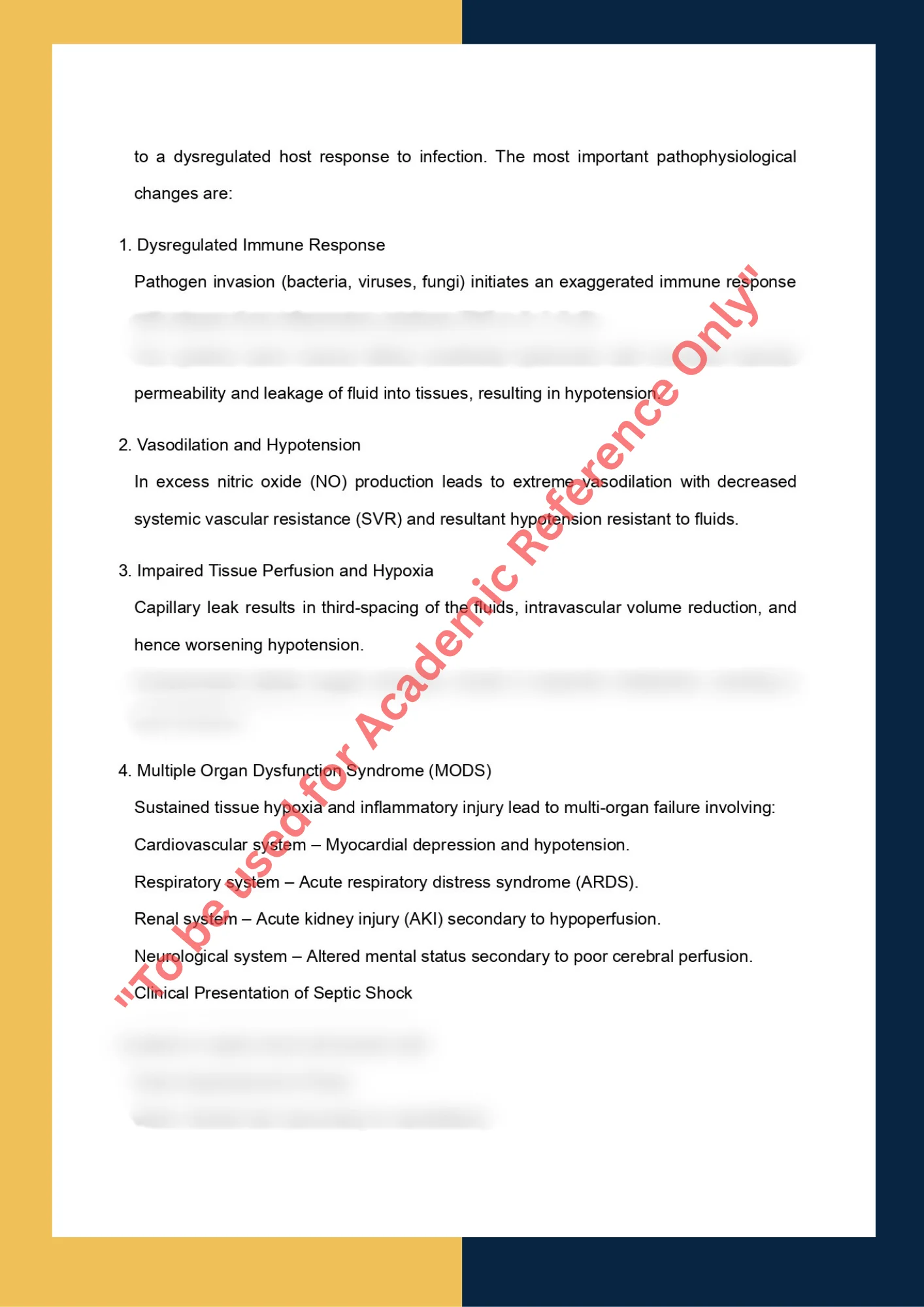 Assignment Sample Of NURS 650 – Advanced Intensive Care Nursing 1